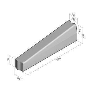 Highway 130-150x250 | L-1000 | Drop Set Transition to 150x130 | Right | Half-Battered | VB