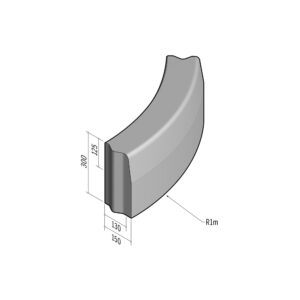 Highway 130-150x300 | L-785 | Radius External | 1m | Half-Battered | VB