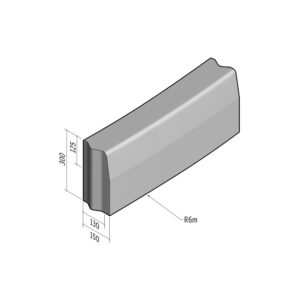 Highway 130-150x300 | L-785 | Radius External | 6m | Half-Battered | VB