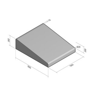 Highway 600x160 | L-500 | Entry Kerb | Middle | Slope | SQ