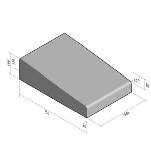 Highway 750x200 | L-500 | Entry Kerb | Middle | Slope | SQ