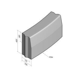 Highway 170-200x400 | L-785 | Radius External | 3m | Half-Battered | VB