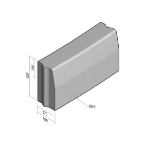 Highway 170-200x400 | L-785 | Radius External | 8m | Half-Battered | VB