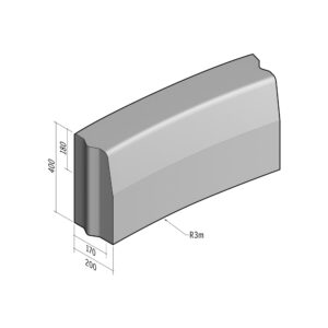 Highway 170-200x400 | L-785 | Radius Internal | 3m | Half-Battered | VB