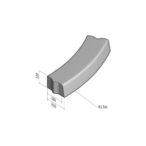 Highway 180-200x120 | L-785 | Radius External | 1.5m | Half-Battered | VB