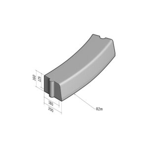 Highway 180-200x160 | L-785 | Radius External | 2m | Half-Battered | HD
