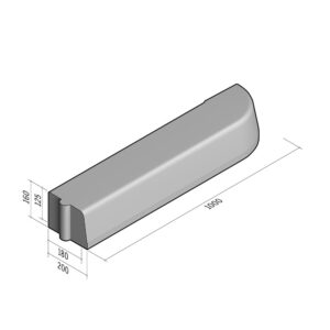 Highway 180-200x160 | L-1000 | End | Right | Half-Battered | HD