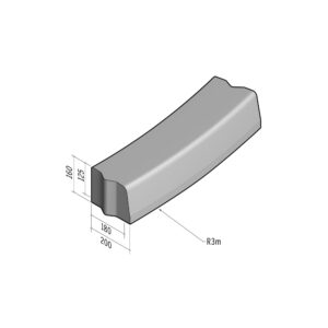 Highway 180-200x160 | L-785 | Radius External | 3m | Half-Battered | VB