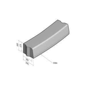 Highway 180-200x160 | L-785 | Radius External | 4m | Half-Battered | VB