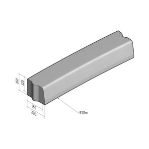 Highway 180-200x160 | L-980 | Radius Internal | 10m | Half-Battered | VB