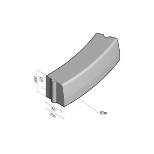 Highway 180-200x200 | L-785 | Radius External | 2m | Half-Battered | HD
