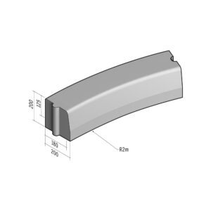 Highway 180-200x200 | L-785 | Radius Internal | 2m | Half-Battered | HD