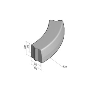 Highway 180-200x200 | L-785 | Radius External | 1m | Half-Battered | VB