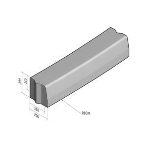 Highway 180-200x200 | L-980 | Radius External | 10m | Half-Battered | VB