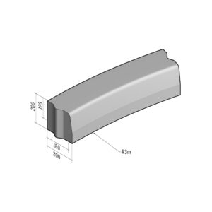 Highway 180-200x200 | L-785 | Radius Internal | 3m | Half-Battered | VB