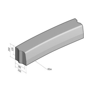 Highway 180-200x200 | L-980 | Radius Internal | 5m | Half-Battered | VB