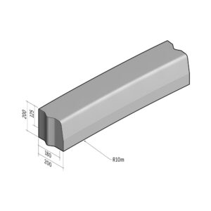 Highway 180-200x200 | L-980 | Radius Internal | 10m | Half-Battered | VB