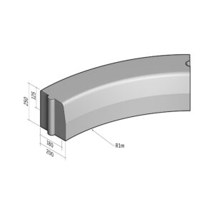 Highway 180-200x250 | L-785 | Radius Internal | 1m | Half-Battered | HD