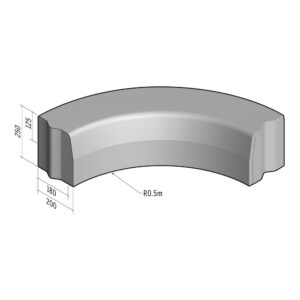 Highway 180-200x250 | L-390 | Radius Internal | 0.5m | Half-Battered | VB