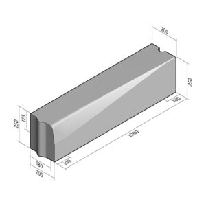 Highway 180-200x250 | L-1000 | Transition to 200x250 | Half-Battered | VBVB