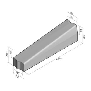 Highway 180-200x250 | L-1000 | Drop Set Transition to 200x130 | Right | Half-Battered | VB
