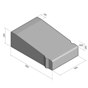 Highway 800x250 | L-500 | Entry Kerb | Middle | Slope | VB