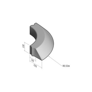 Highway 110-220x130 | L-830 | Radius External | 0.53m | Splay | VB