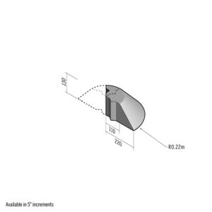 Highway 110-220x130 | Return Point | 90-180° | 0.22m | Splay | VB