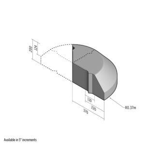 Highway 110-220x200 | Return Point | 90-180° | 0.37m | Splay | VB