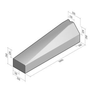 Highway 110-220x250 | L-1000 | End Transition to 220x130 | Left | Splay | VB