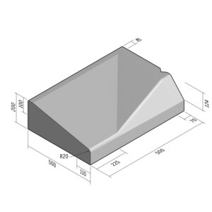 Highway 500x200 | L-750 | Entry Kerb | Right | Splay | SQVB