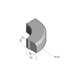 Highway 190-220x160 | L-785 | Radius External | 0.5m | Splay | VB