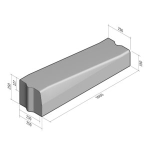 Highway 230-250x250 | L-1000 | Drop Set Transition to 250x150 | Left | Half-Battered | VB