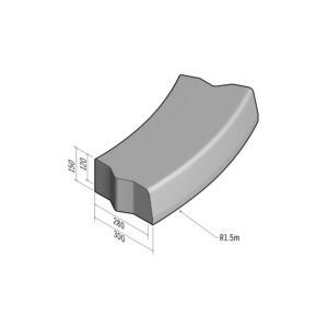Highway 280-300x150 | L-785 | Radius External | 1.5m | Half-Battered | VB