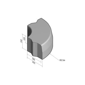 Highway 280-300x240 | L-785 | Radius External | 0.5m | Half-Battered | VB