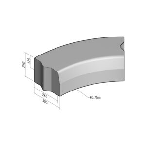 Highway 280-300x240 | L-590 | Radius Internal | 0.75m | Half-Battered | VB