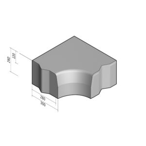 Highway 280-300x240 | Return Radial Internal | 90° | 0.2m | Half-Battered | VB
