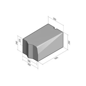 Highway 280-300x240 | L-500 | Transition to 300x250 | Half-Battered | VBHD