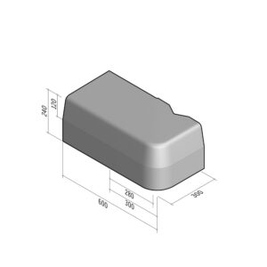 Highway 280-300x240 | L-600 | Entry Platform Return | Right | Half-Battered | VB