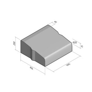 Highway 450x200 | L-500 | Entry Kerb | Middle | Slope | VB