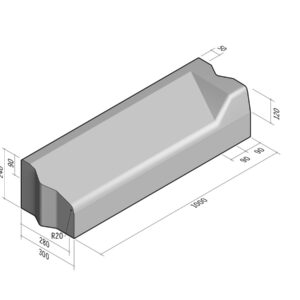Highway 280-300x240 | L-1000 | Entry Kerb | Right | Half-Battered | VB