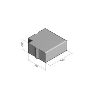 Highway 400x200 | L-500 | Return Corner External | 90° | Bullnose | VB