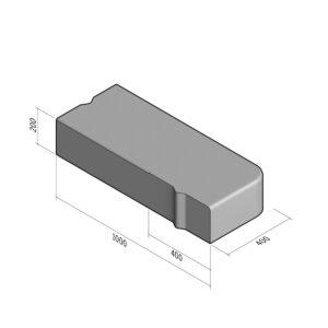 Highway 400x200 | L-1000 | Platform Return | Left | Bullnose | VB