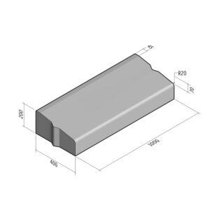 Highway 400x200 | L-1000 | Entry Kerb | Middle | Slope | VB