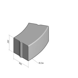 Highway 400x350 | L-785 | Radius External | 1.5m | Bullnose | VB