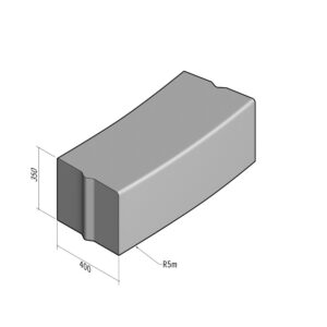 Highway 400x350 | L-980 | Radius External | 5m | Bullnose | VB