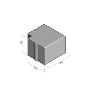 Highway 400x350 | L-500 | Return Corner External | 90° | Bullnose | VB