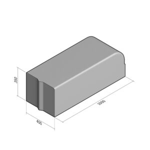 Highway 400x350 | L-1000 | End | Right | Bullnose | VB