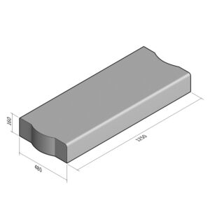 Highway 480x160 | L-1250 | Straight | Bullnose | VB