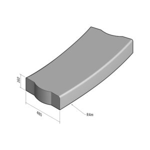 Highway 480x160 | L-1250 | Radius External | 4m | Bullnose | VB